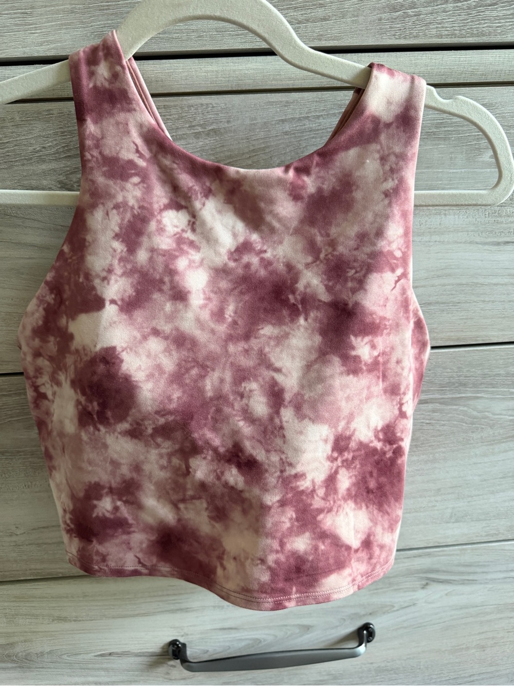 Athleta Pink Tie-Dye Crop Tank